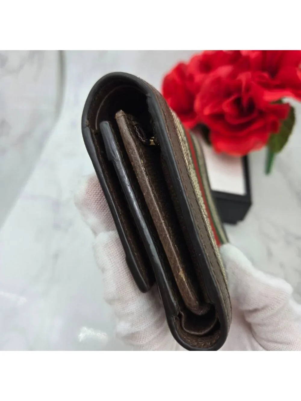 Gucci Fold Wallet Ophidia Sherry Line - Picture 8 of 15